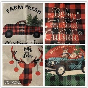 Christmas Pillow Covers 17x17